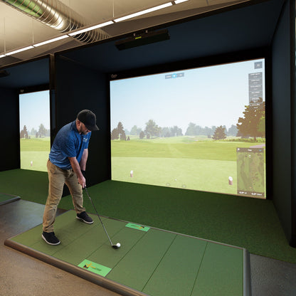 Carl's Place Golf Simulator Enclosure Kit & Impact Screen, Premium Tier For Indoor Golf - COMPLETE KIT