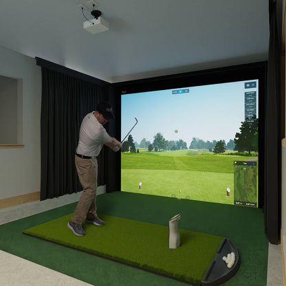Carl's Place DIY Golf Simulator Enclosure Kit & Impact Screen for Home Golf