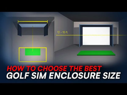 Carl's Place DIY Golf Simulator Enclosure Kit & Impact Screen for Home Golf