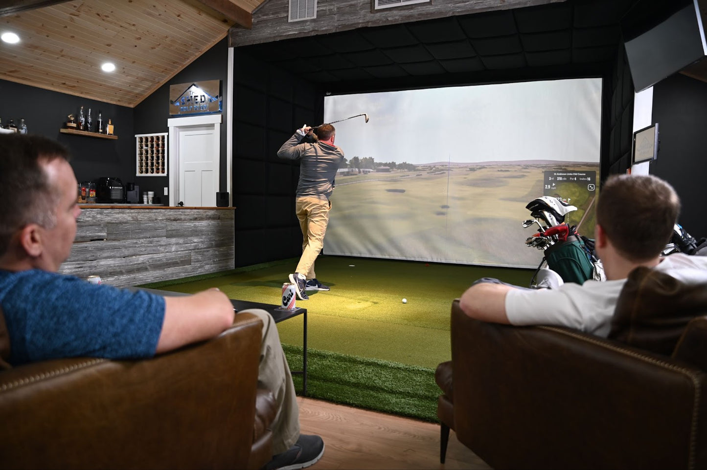 Carl's Place DIY Golf Simulator Enclosure Kit & Impact Screen for Home Golf